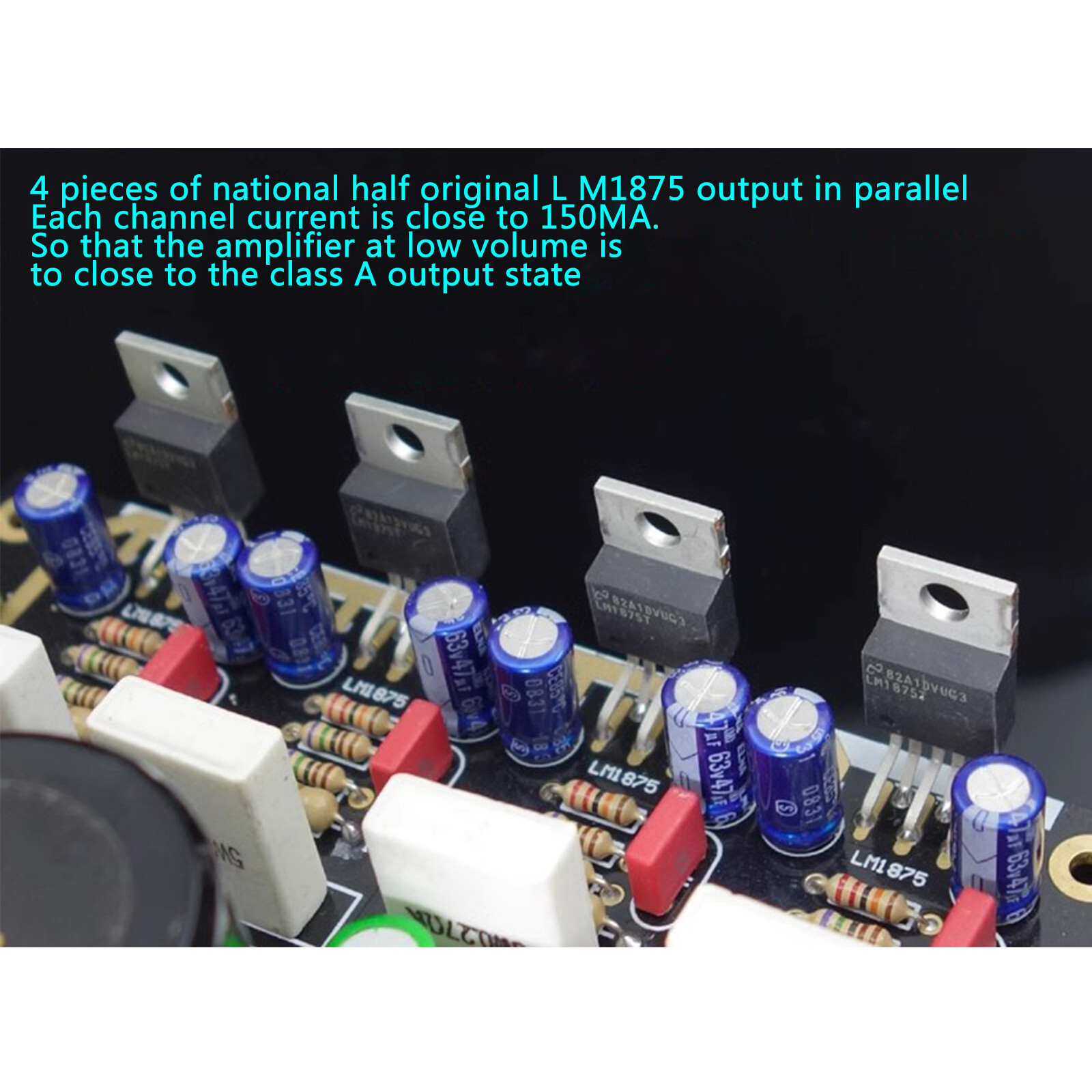 GC Version LM1875 2 Core Parallel Amplifier Board Double-Sided Gold-Sunk Board