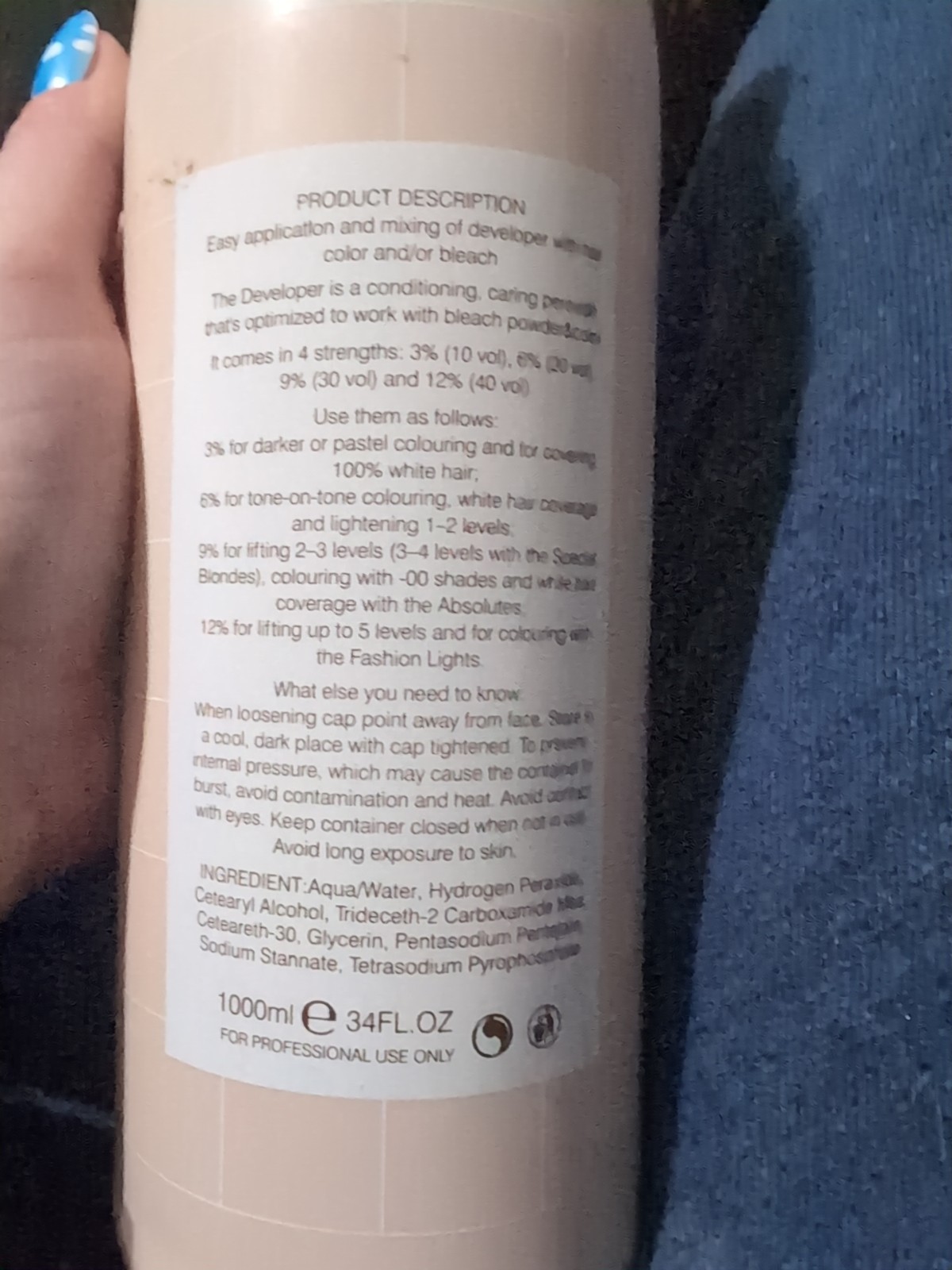 Perbrandy Hydrogen Peroxide Cream
