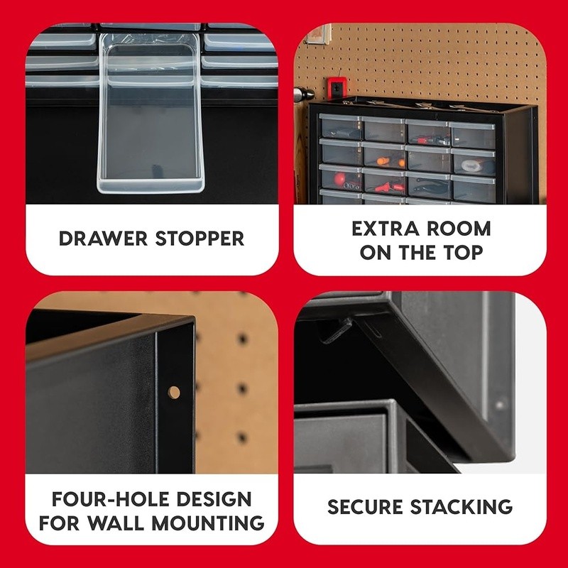 Multi-Purpose Storage Organizer Tool Cabinet W/ Multi-Drawers Crafts & Hardware