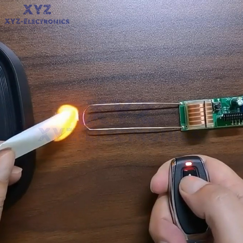 DC 3.7V High Voltage Module 50M Remote Control Arc Igniter Lighter Booster Coil