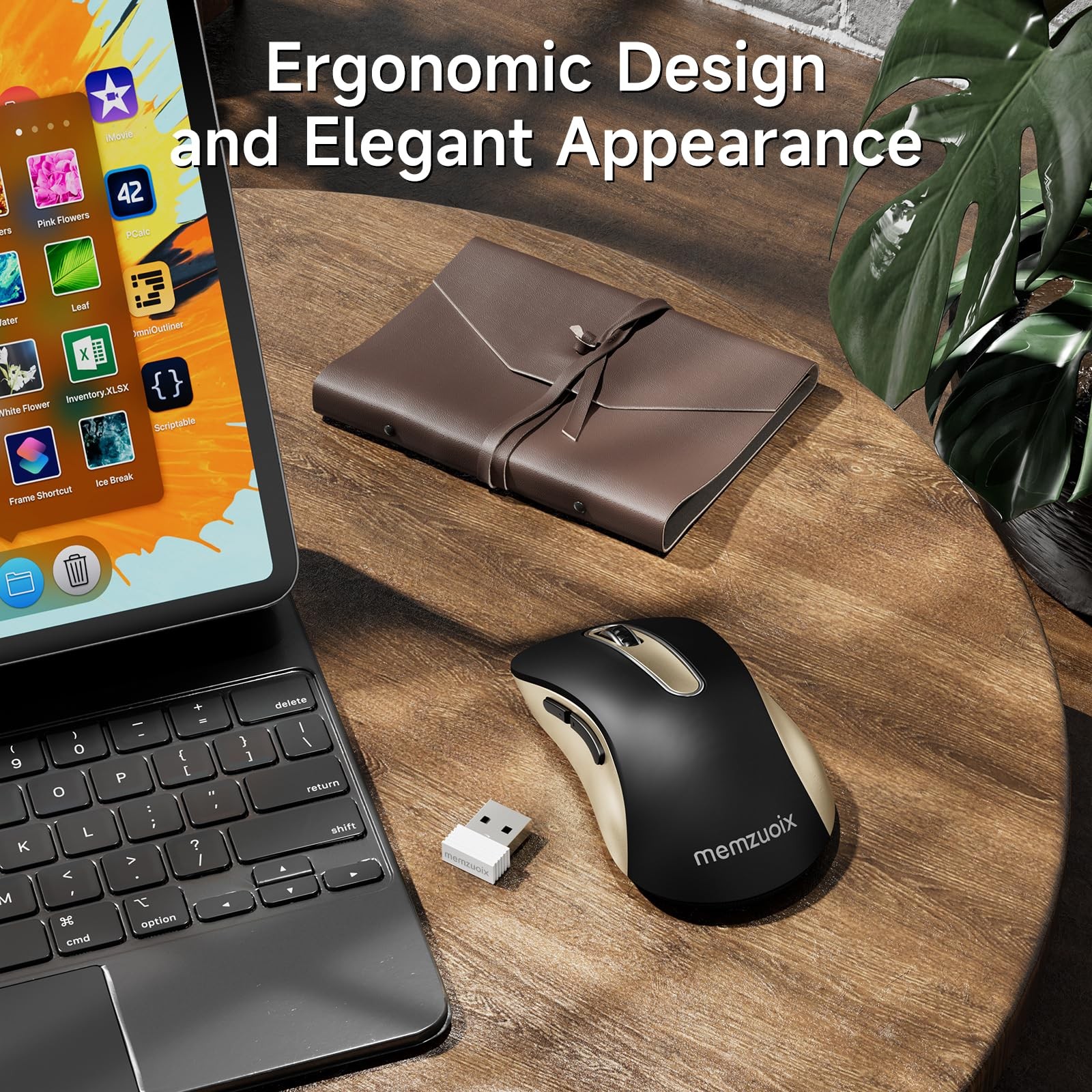 2.4G Wireless Mouse, 1400 DPI Computer Mice with USB Receiver, Portable Wirel...