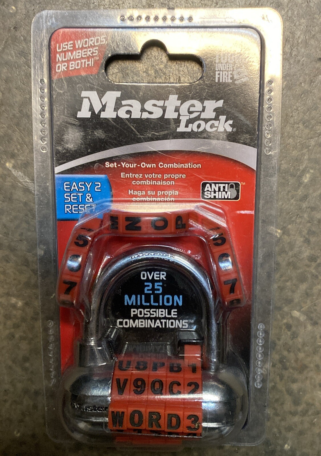 Set Your Own Alphanumeric Combination Padlock, Master Lock-SET OF 2
