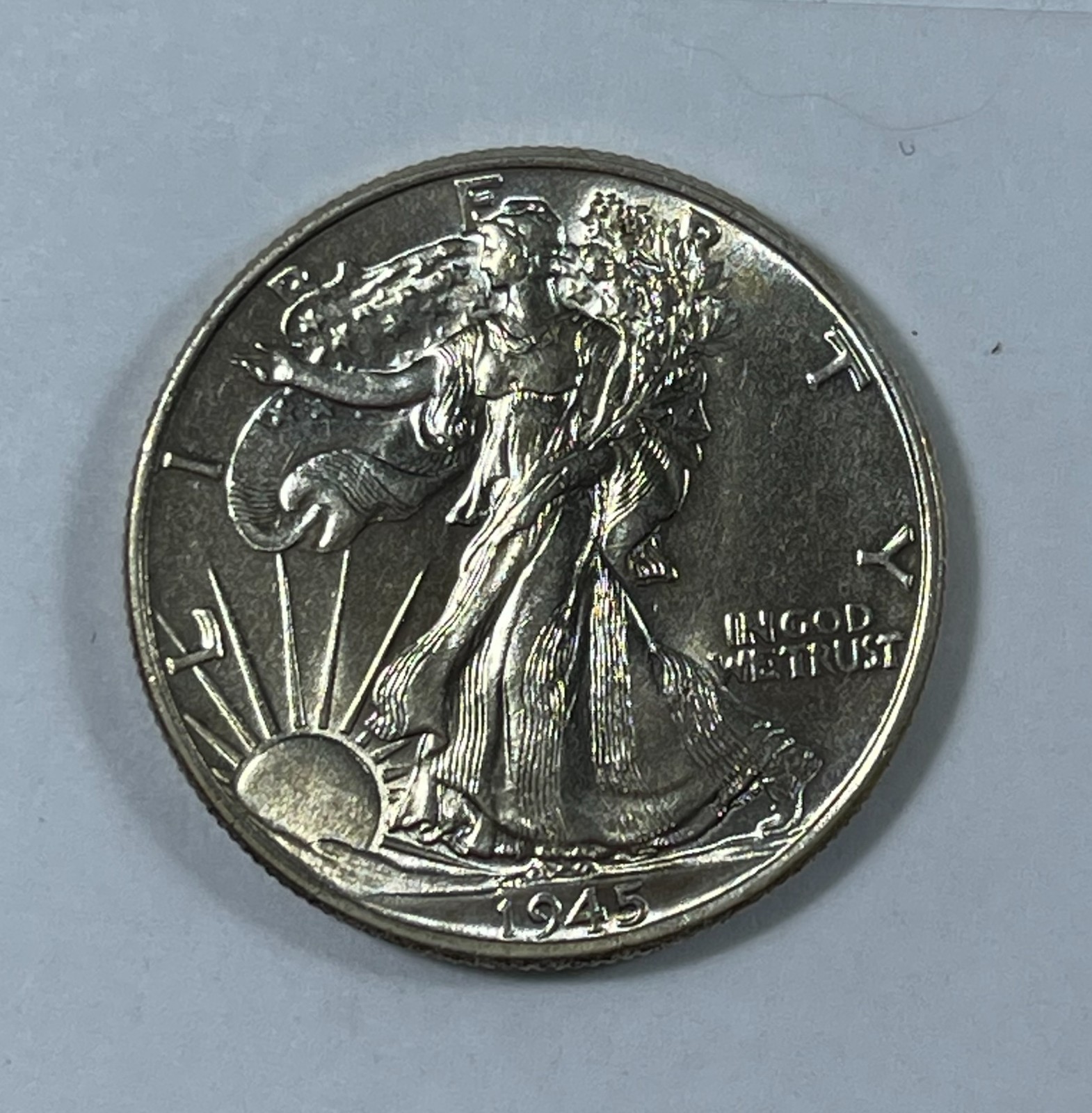 1945 Walking Liberty  50C BU+ (#15902)