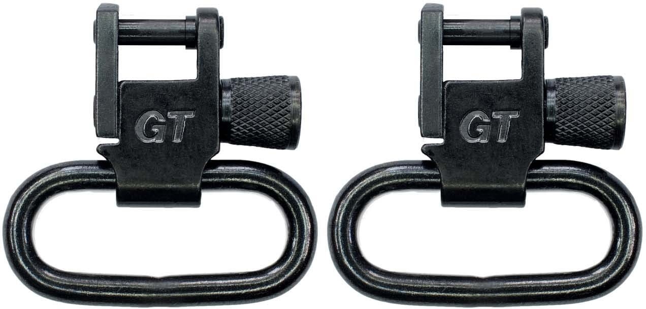 GrovTec US EURO 1in Locking Swivel Set, Black, GTSW199 Sling Swivel