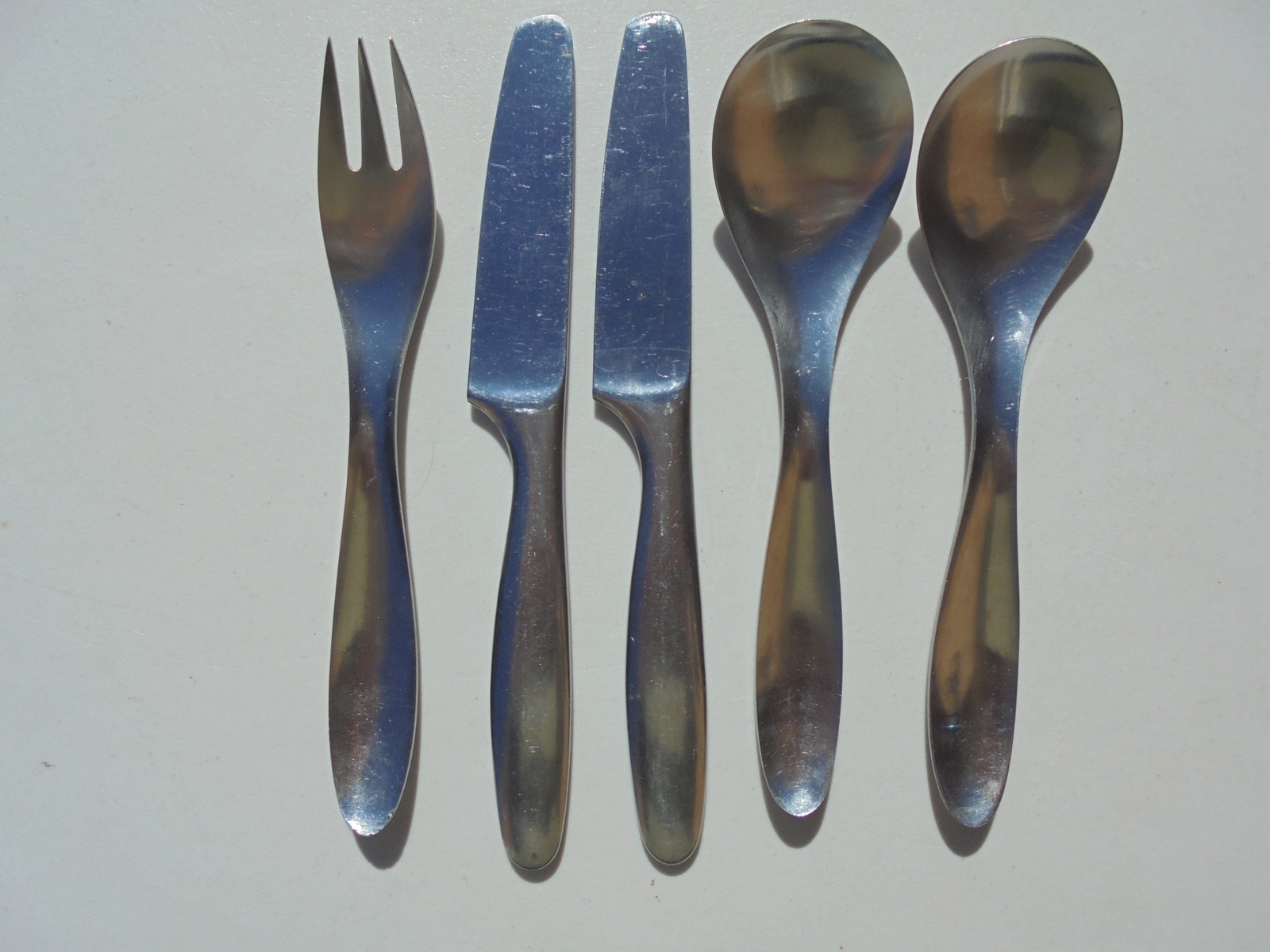 5 Pcs Lauffer Finland Design 9 Stainless Flatware Knives Spoons Fork