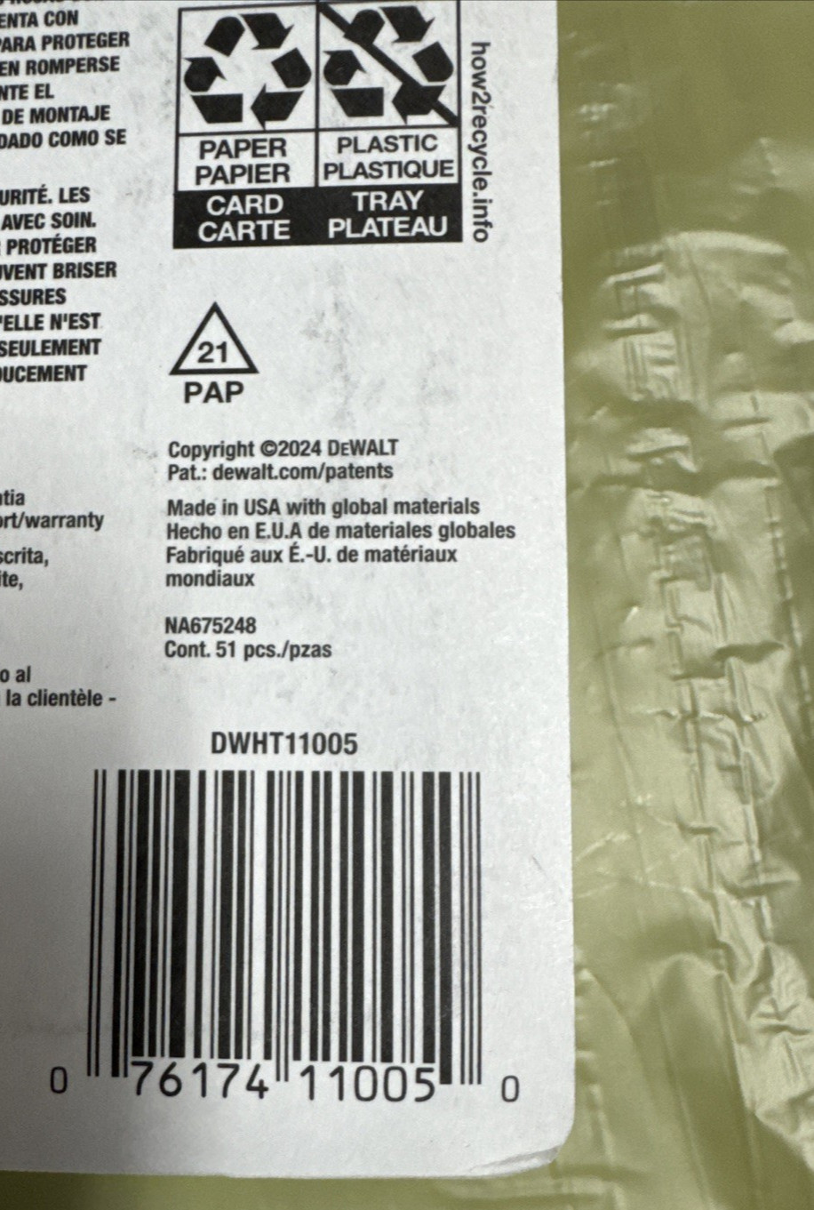 DEWALT Hook Blade 50-Pack Large Opening Thick Materials Roofing Shingle 11005