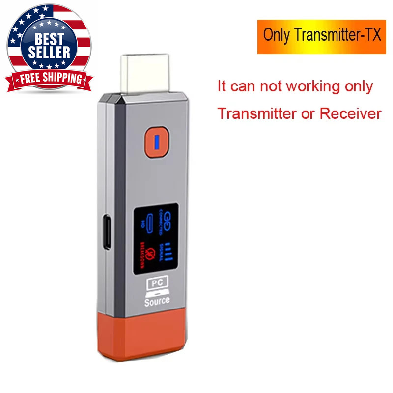 50M 1080P@60Hz 5.8G Wireless HDMI Transmitter and Receiver Extender Plug and Pla