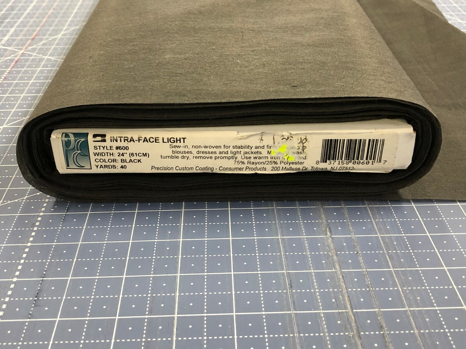 Precision Custom Coating ~ Intra-Face Light ~ BLACK ~ Sew in Stabilizer