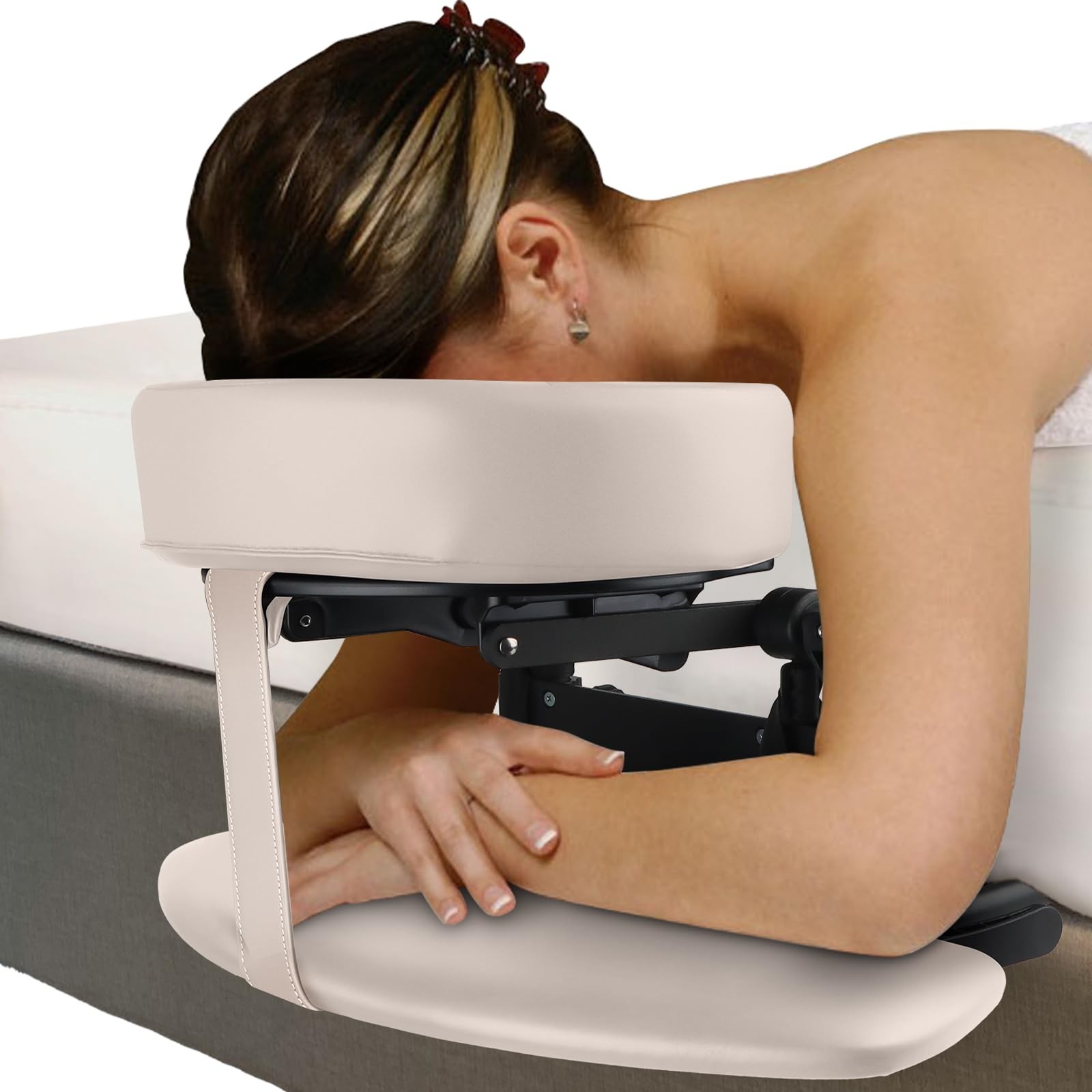 TOROKOM Adjustable Headrest Face Pillow Cradle and Face Cushion Support Bracket