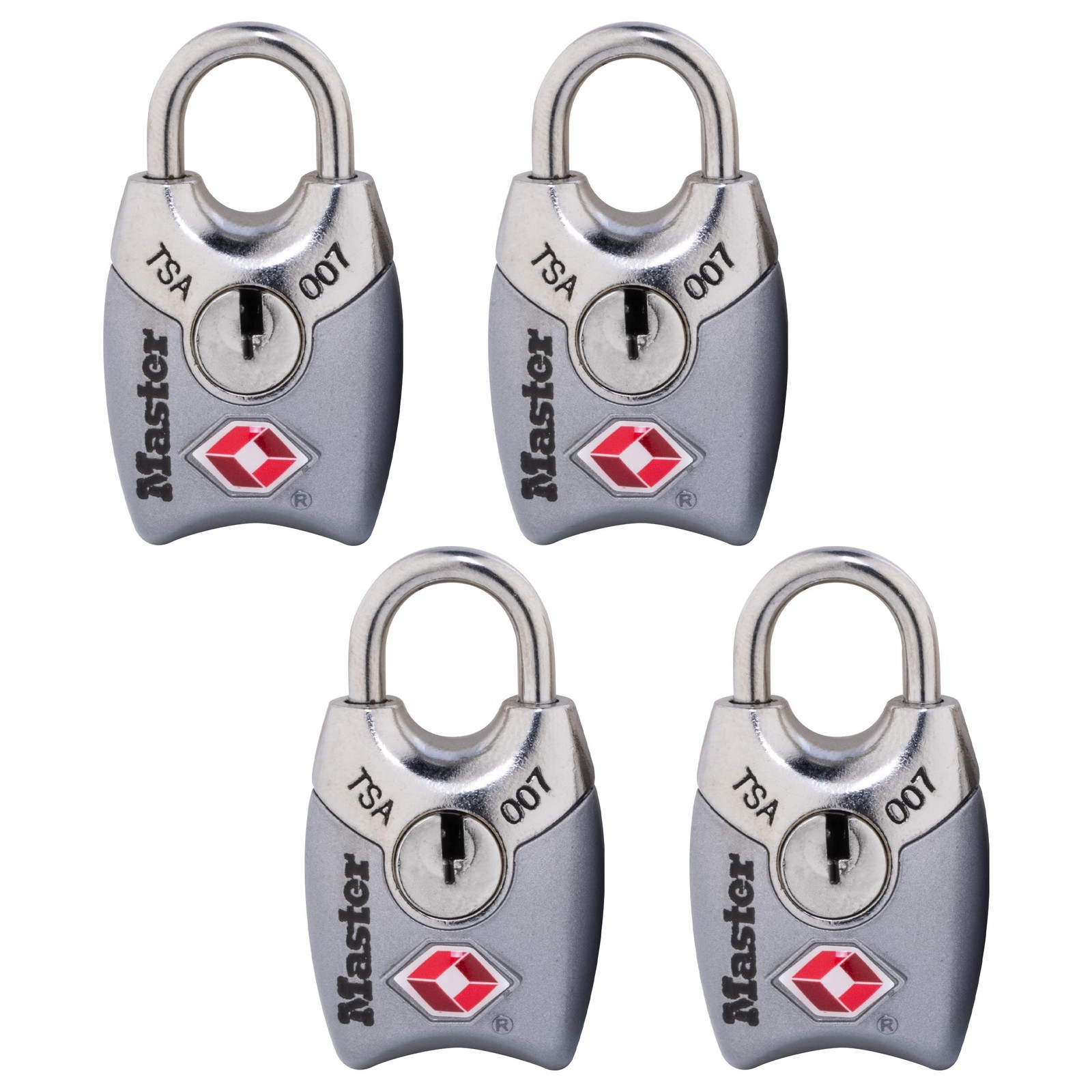 Master Lock 4689Q TSA Approved Luggage Lock, 4 Pack, 4 Count (Pack of 1)