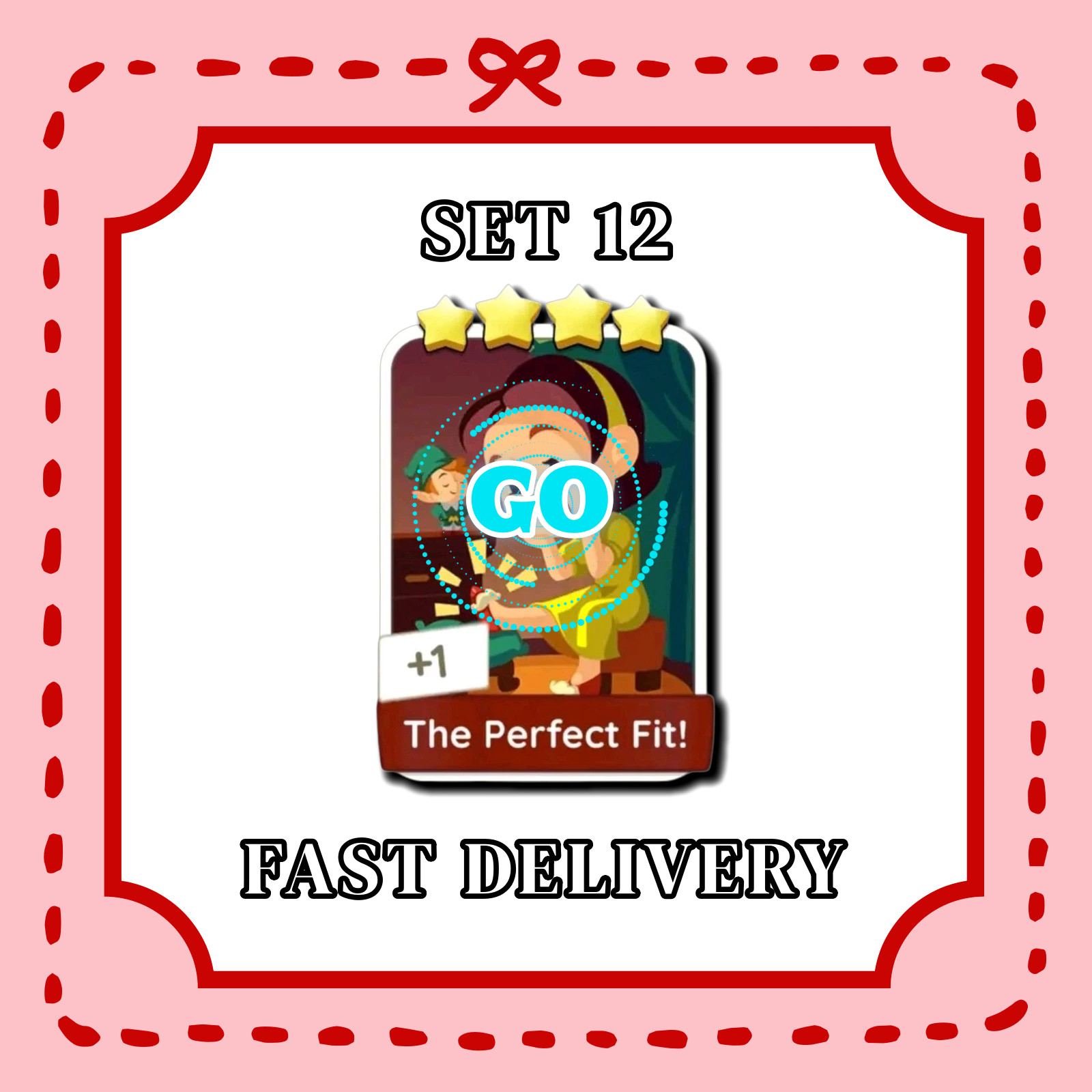 Monopoly  GO sticker The Perfect Fit!  Set 12 | Cheap Price | 1 Hour Delivery⚡