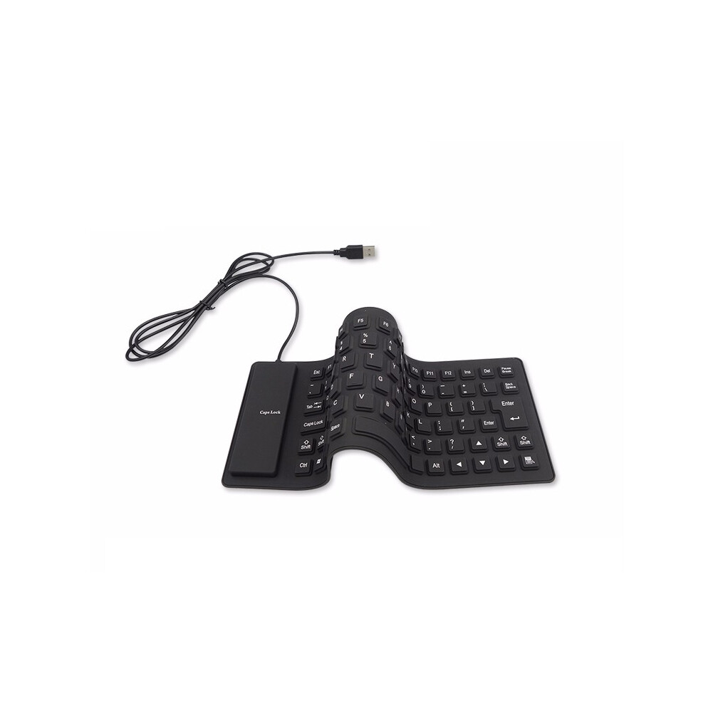 US 1-2 Pc Waterproof Silicone Keyboard Foldable Flexible USB Dustproof Full Size