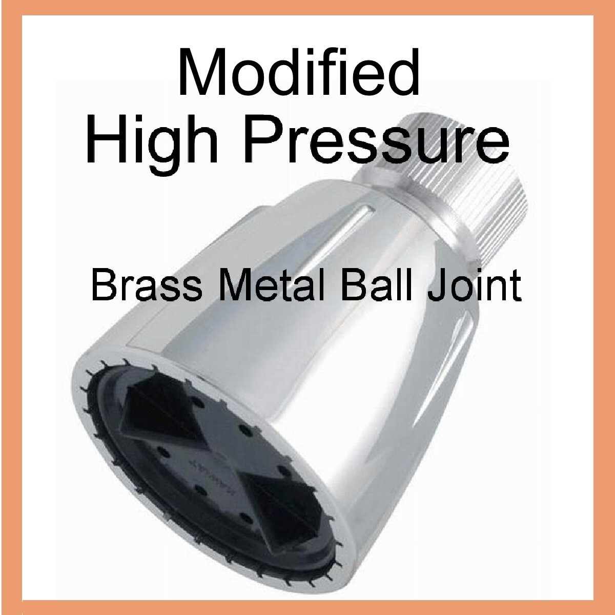 Metal Ball Joint High Pressure Shower Head Modified to 14gpm Metal Shower Head