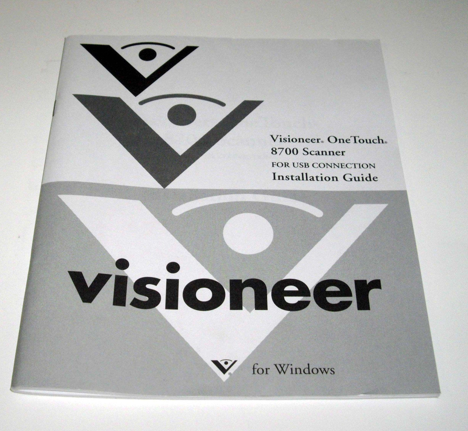 Visioneer OneTouch 8700 Scanner Installation Guide Manual USER MANUAL ONLY