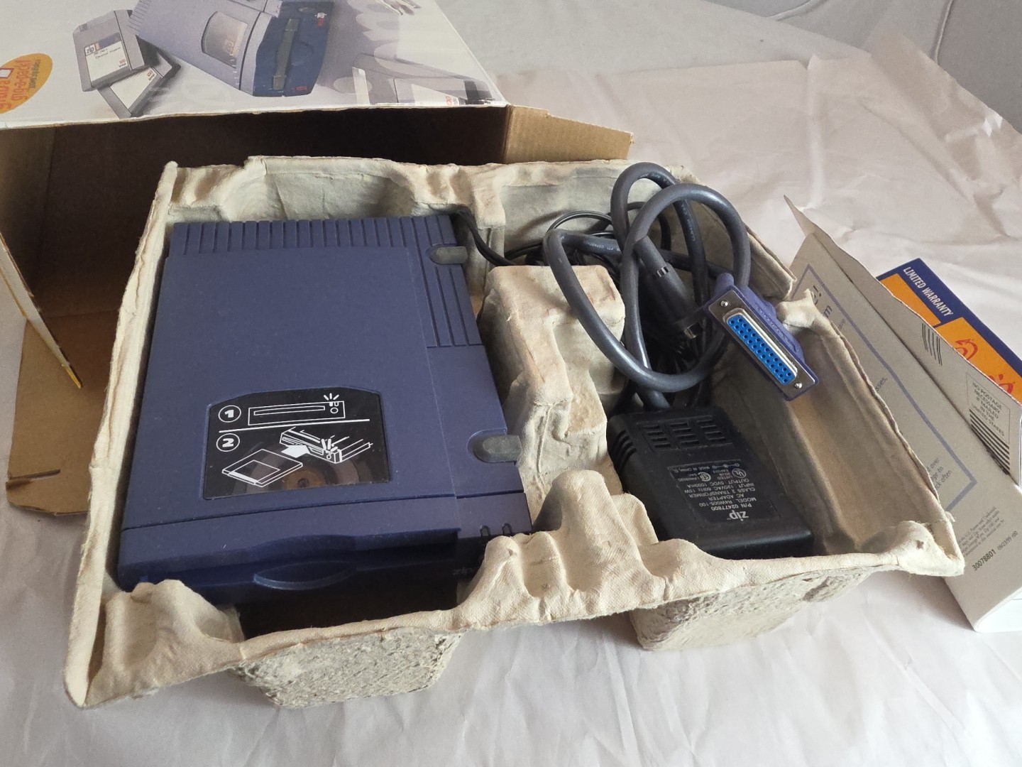 Iomega 100MB External Zip Drive For PC with Parallel Port Connection NEW OpenBox