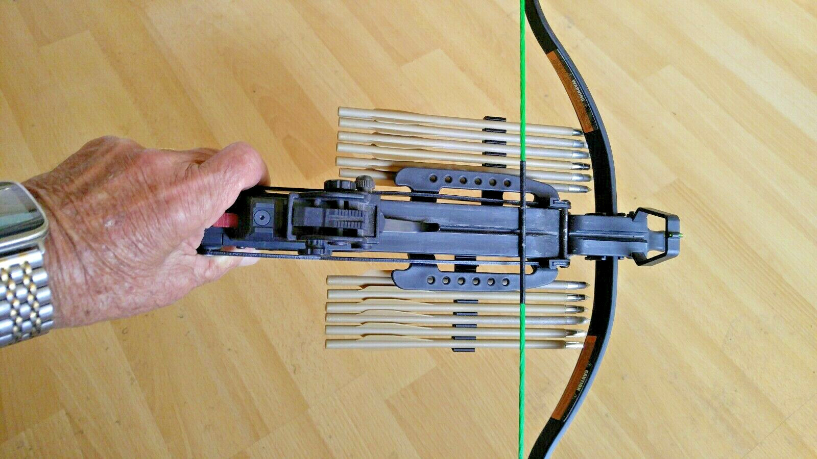 2 black quivers for Viper, Zombie, Redback crossbow pistol OEM plastic bolts.