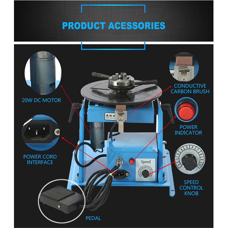 10kg Welding PositionerWelding Rotary PlatformSmall Welding PositionerPositioner