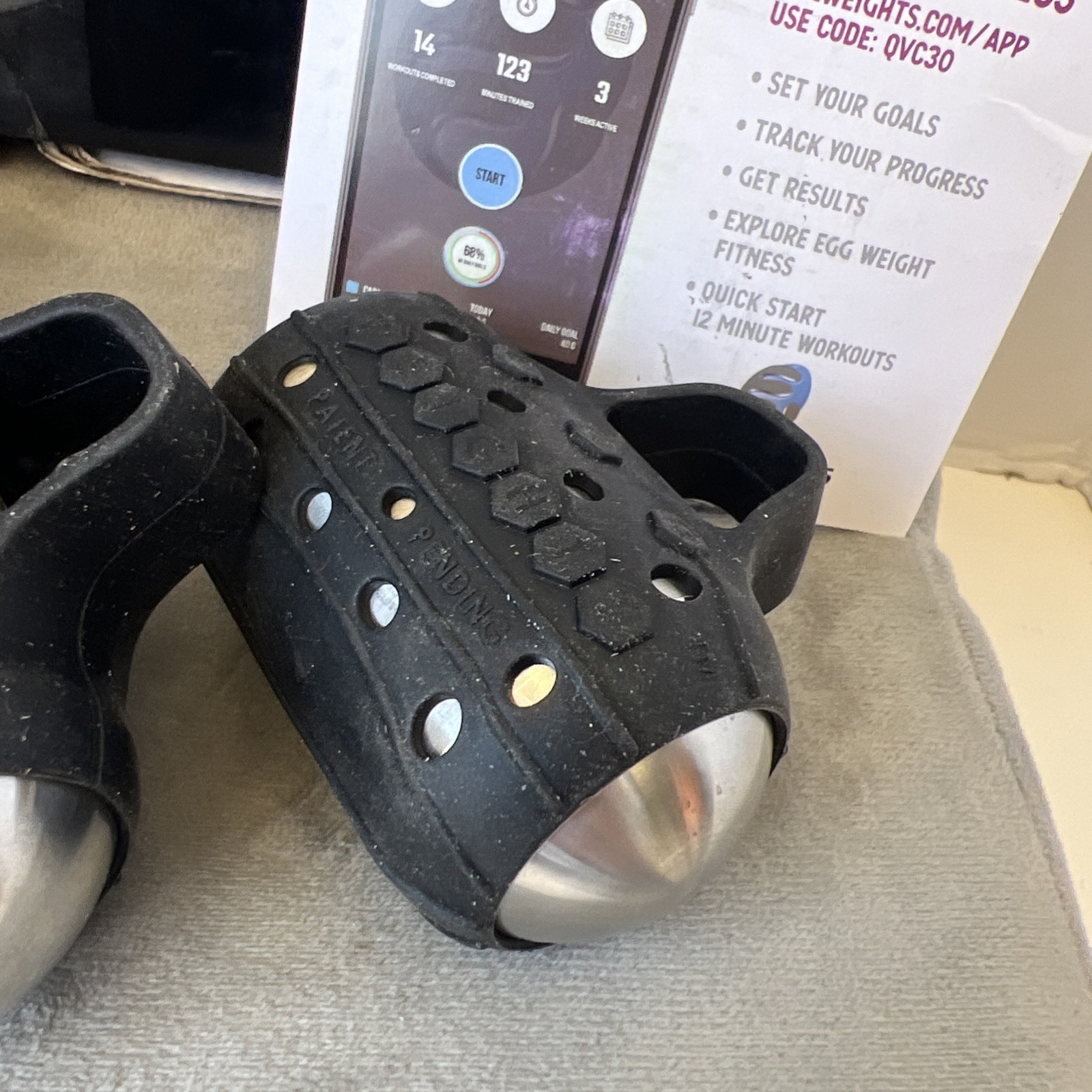 Egg Weights Cardio Max – 3 lb Set (1.5 lb Each) with Black Case (READ)