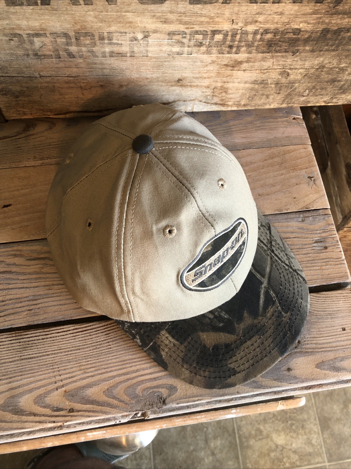 Snap- On Tools Hat Mens Camo Snap Back Embroidered Snap Camo