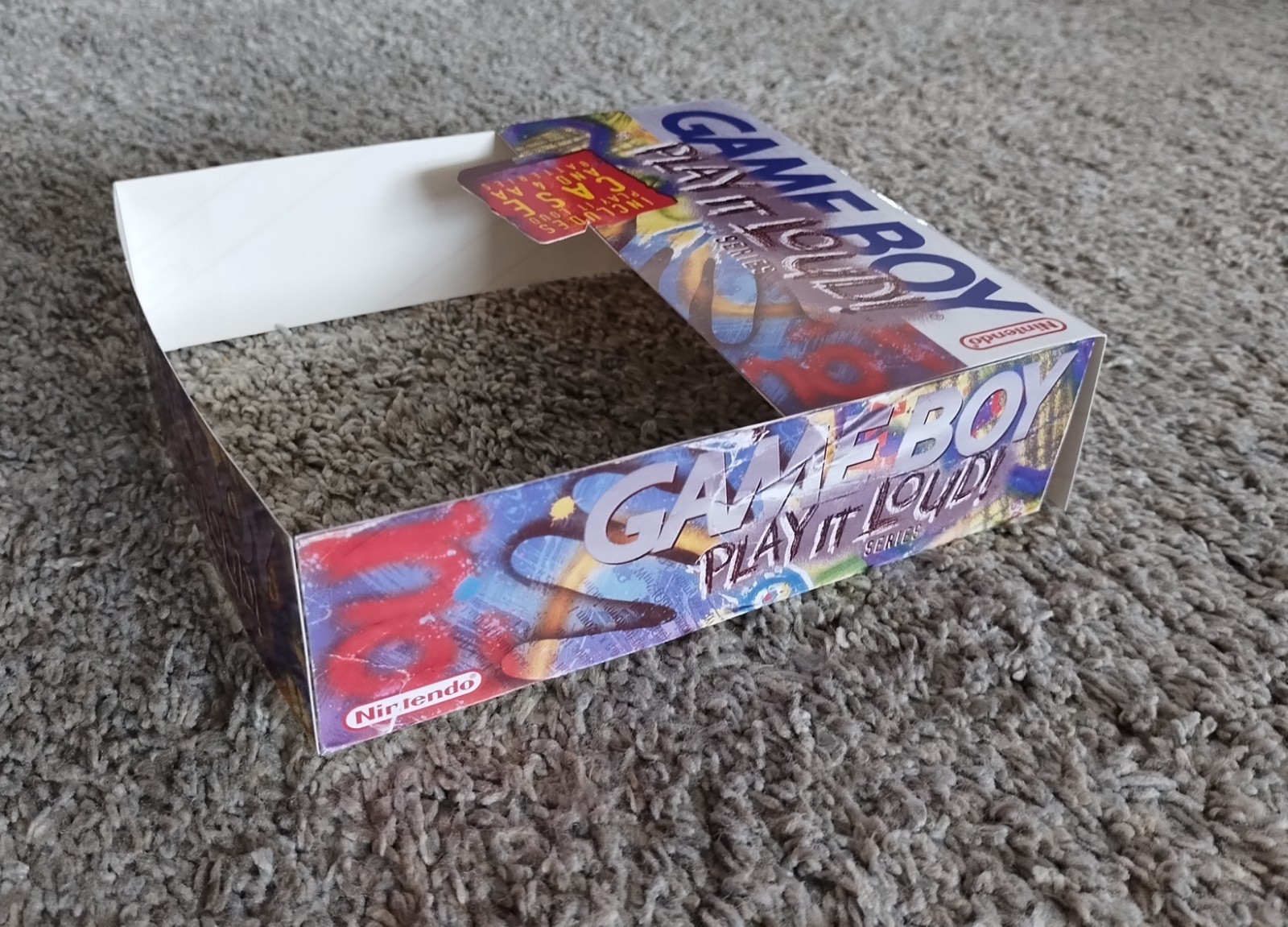 Reprinted Gameboy Play It Loud Case Insert