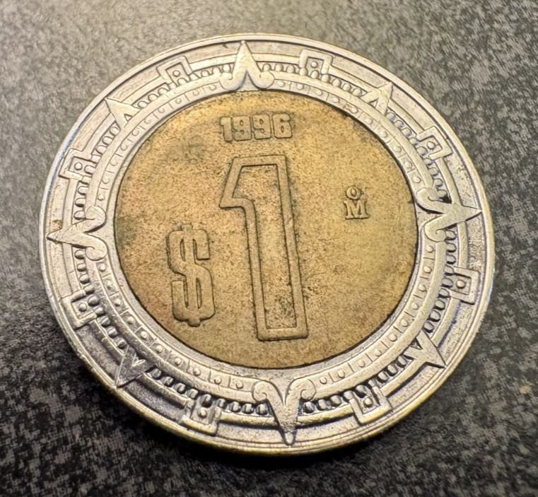 Mexico 50 Centavos 2006 & 1 Peso 1996
