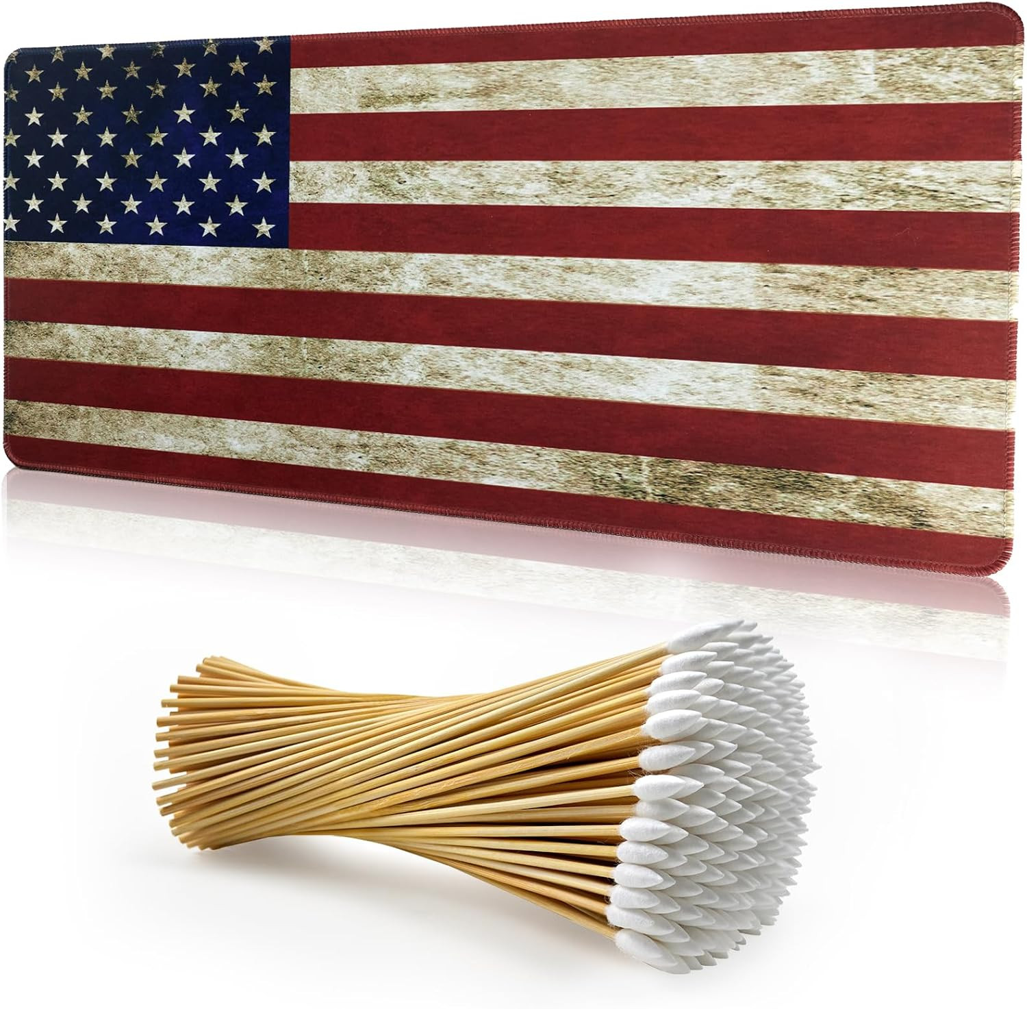 Thick Gun Cleaning Mat 24x12 w/ 200PC Swabs 6 Gun Mat for All Handguns Pistols