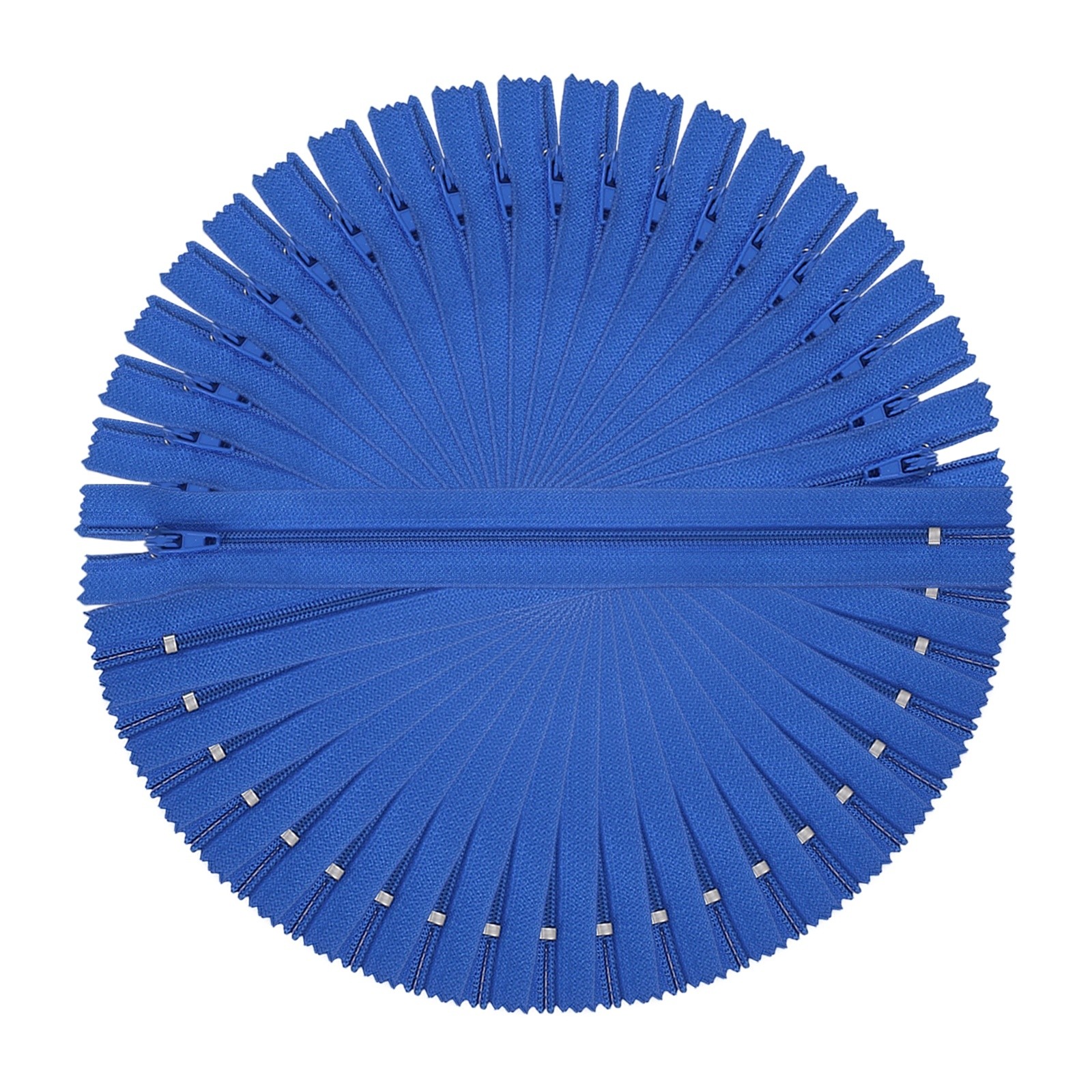 9 Inch Nylon Coil Zippers, #3 Sapphire Blue Sewing Zippers,Pack of 22