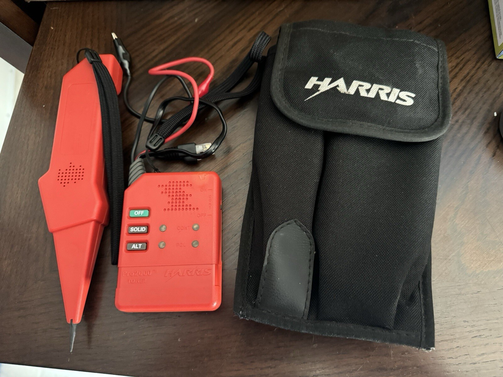 HARRIS PRO 2000 PRO2000 TONER & PROBE KIT TELCO CAT 5/6 RJ45 RJ11 2 WIRE FINDER