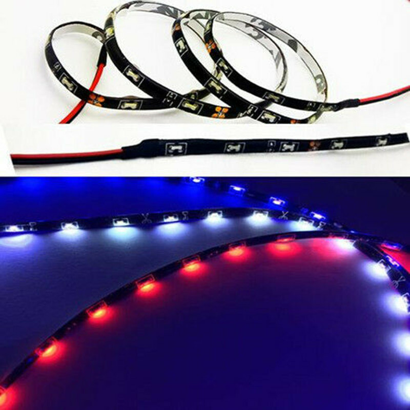 2x Side Emitting Led Strip Light Slim Decoration Lamp 12V 60CM 60Leds 335 Bright