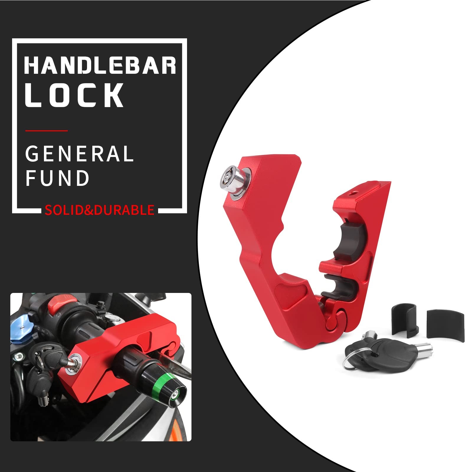 Motorcycle Grip Lock Throttle Security AntiTheft for ATV, Dirt, Street Bikes