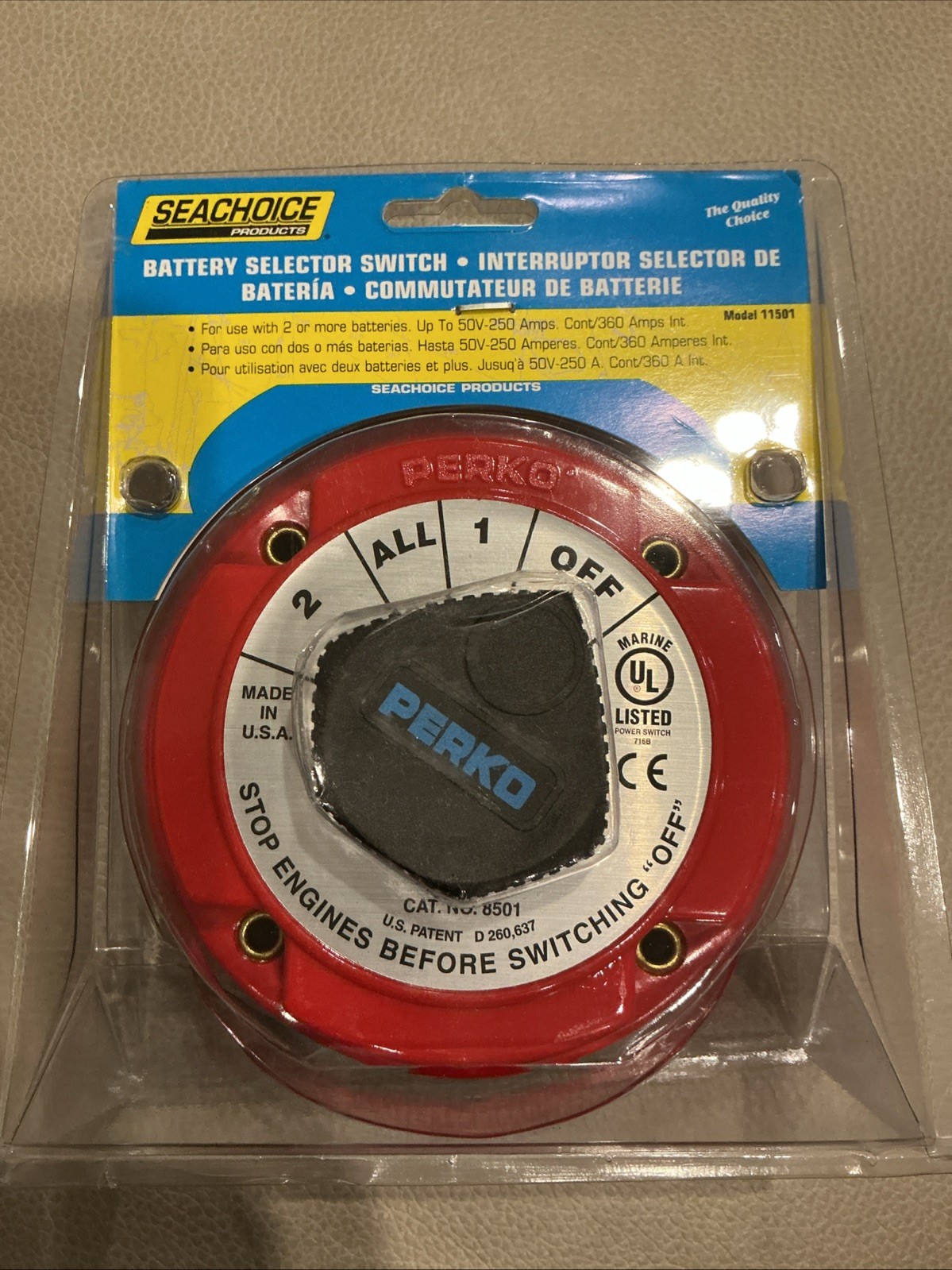PERCO Seachoice Battery Selector Switch, Model 11501