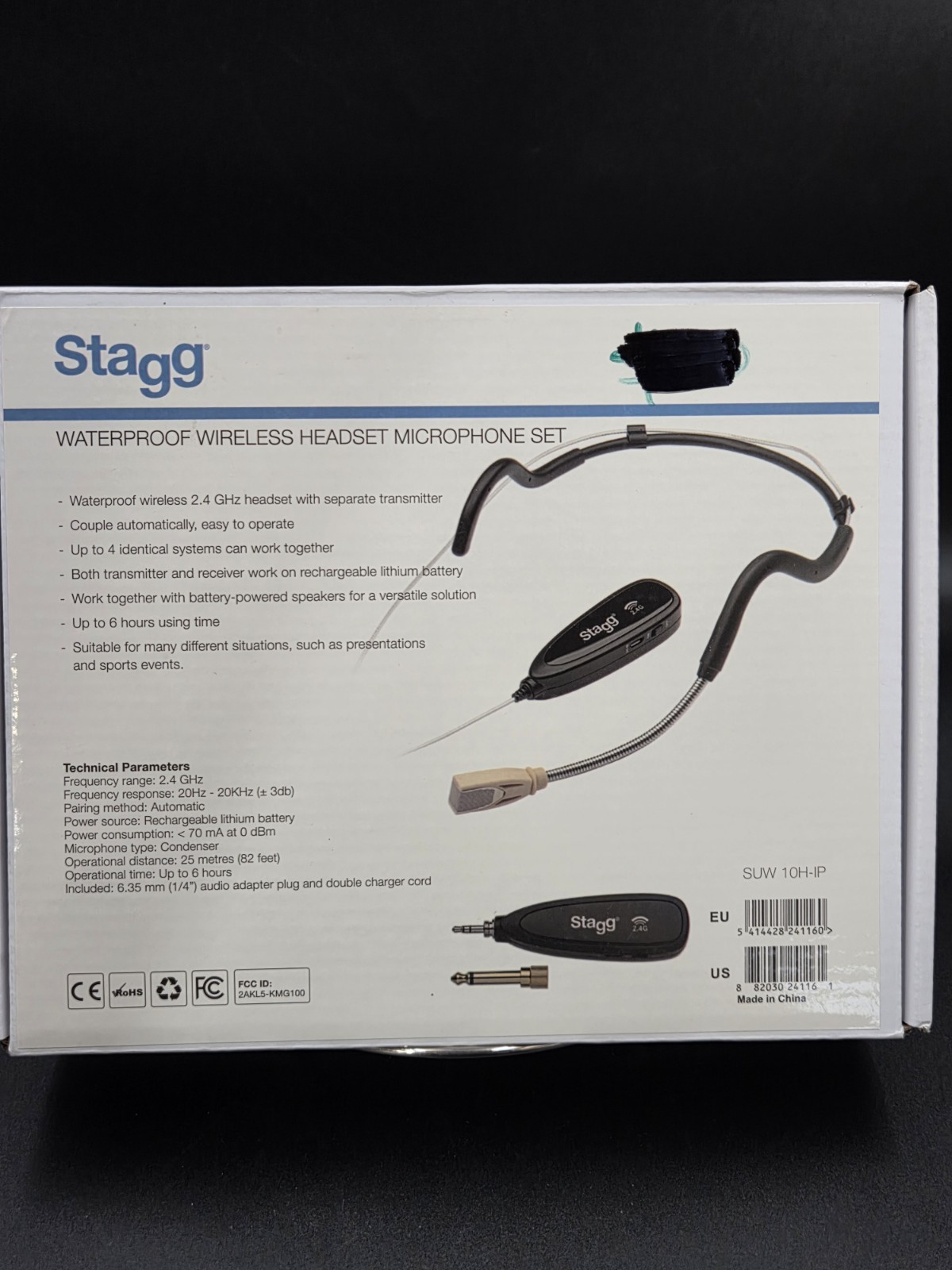 Stagg Wireless Headset Microphone Set - SUW 10H-IP   New In Box