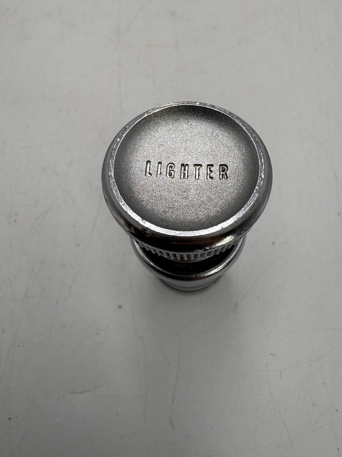 Vintage Car Dash Chrome Metal Lighter Cuno 12V Untested