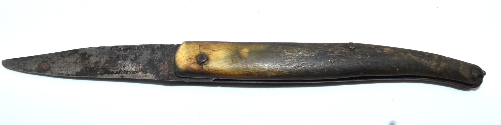 Scarperia small folding knife Italian ox horn handle 1920's?