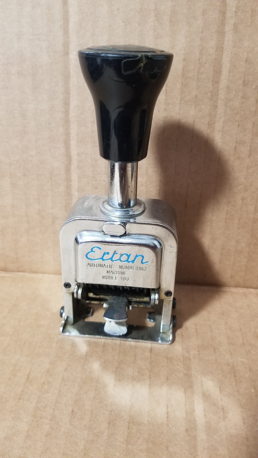 Vintage Ertan Model 188 Automatic Numbering Machine Working VGC