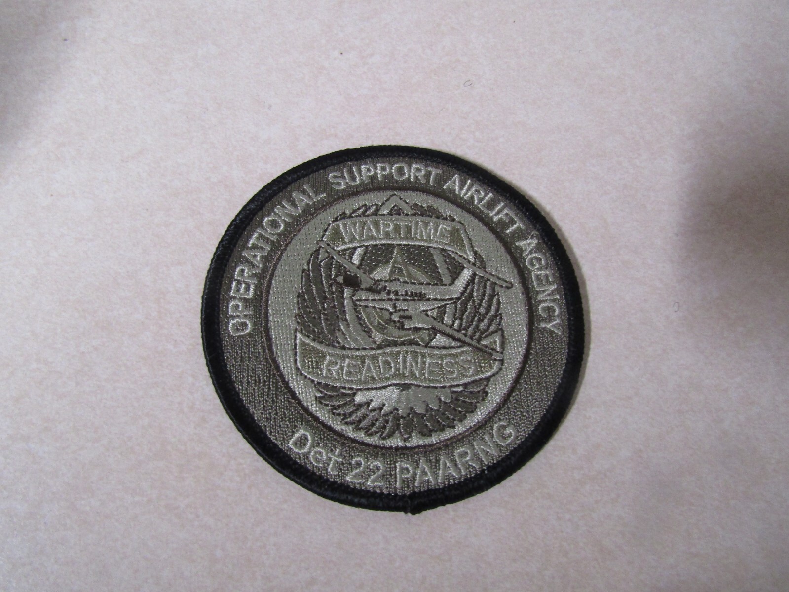 MILITARY PATCH DET 22 OPERATIONAL SUPPORT AIRLIFT AGENCY PENNSYLVANIA ARMY GUARD