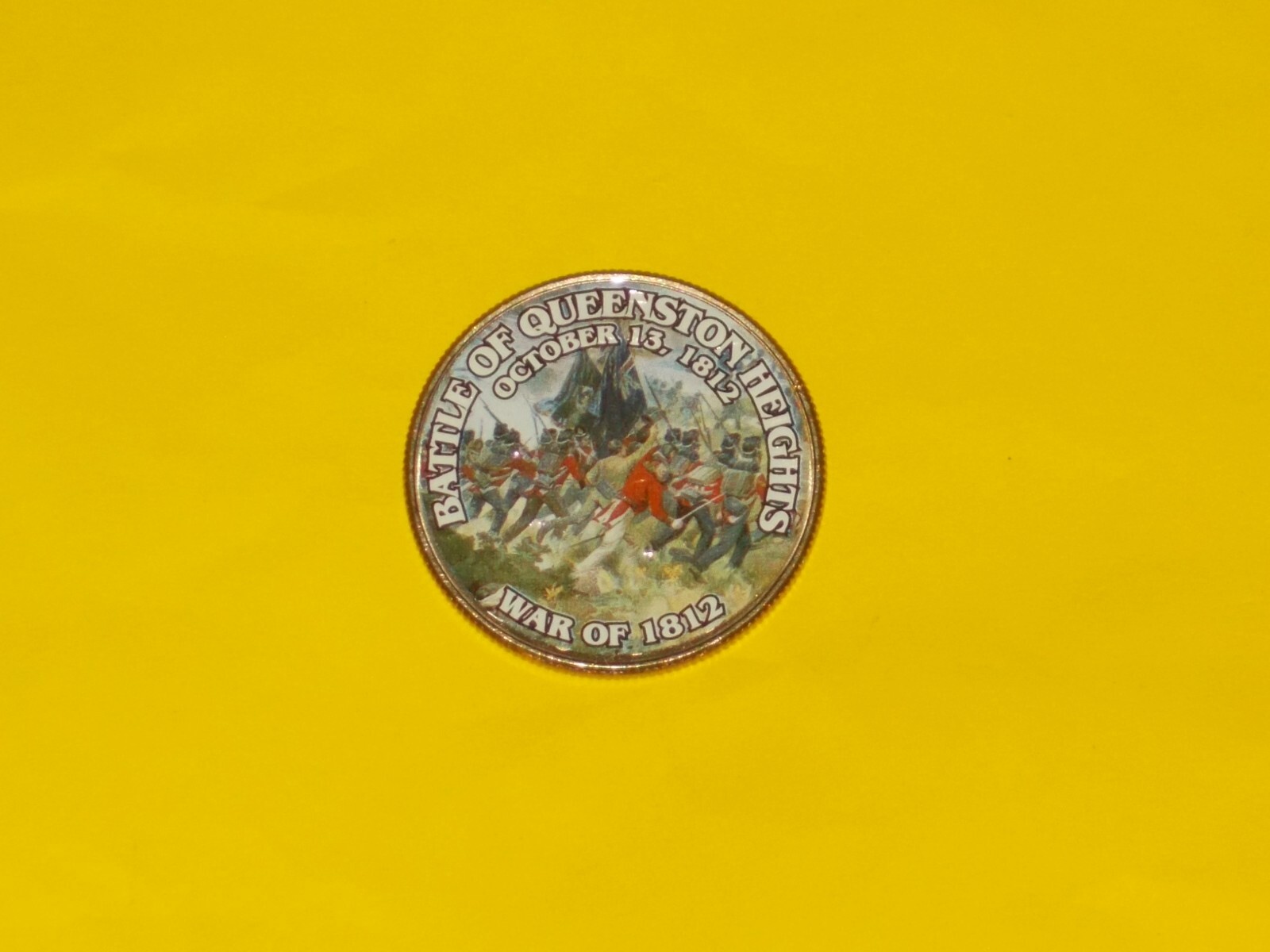 Colorized Kennedy Half Dollar - War of 1812 - Battle of Queenston Heights K164