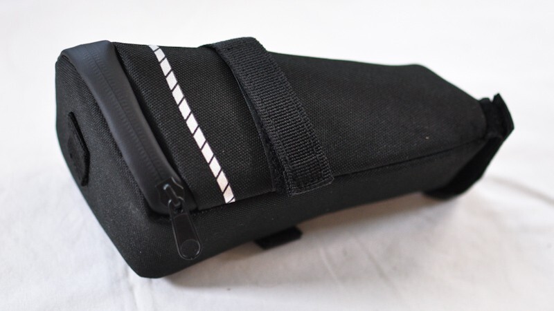 Fipos bicycle saddle bag and multitool lightweight quick release water resistant