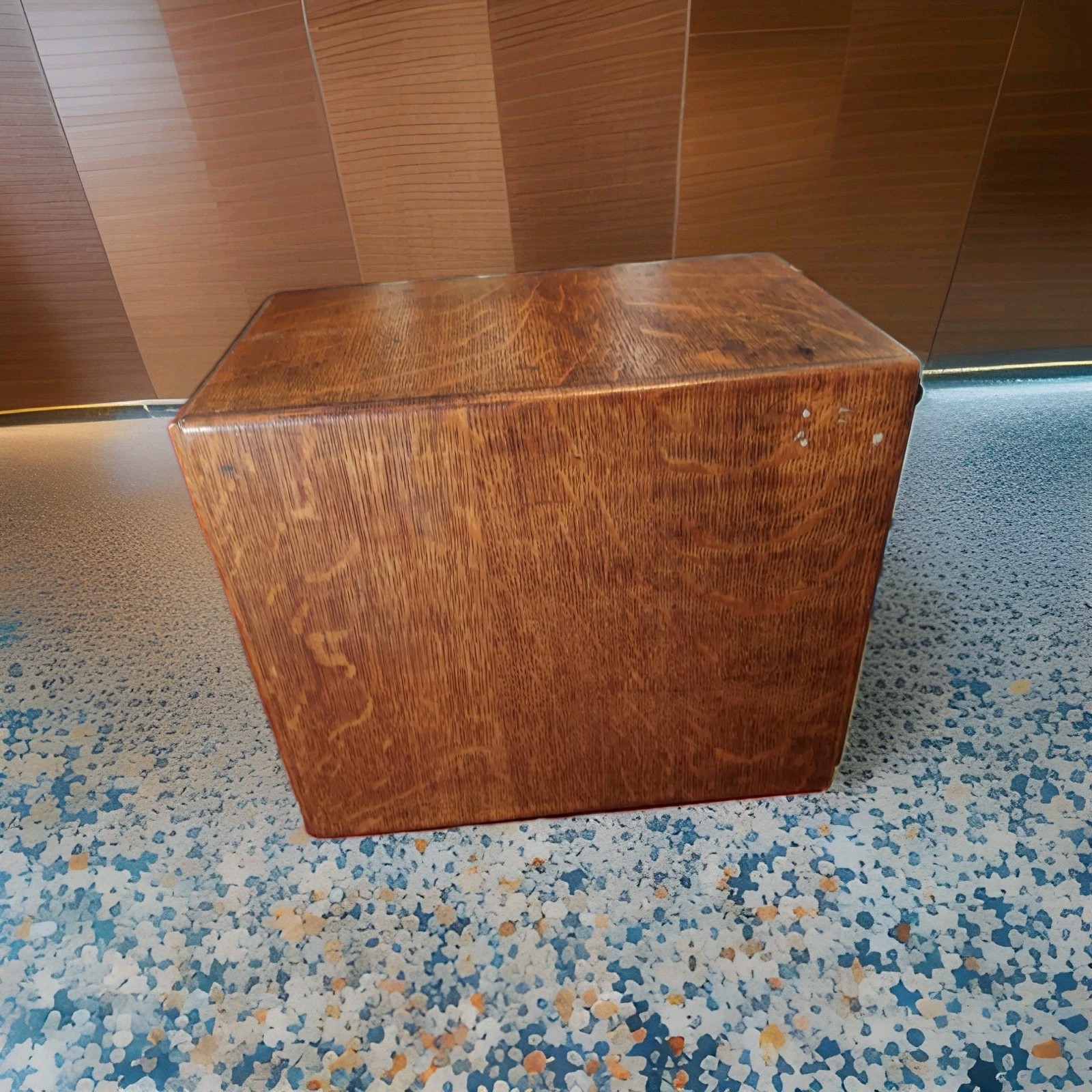Wooden Slide 25 Tray File Box Storage Cabinet Case