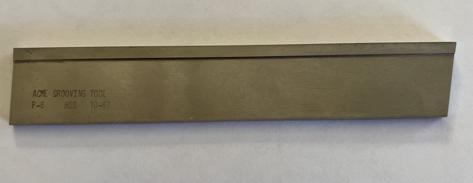 Acme Grooving Tool (USA) HSS Cut Off Parting Blade 6.5” P-8 10-87