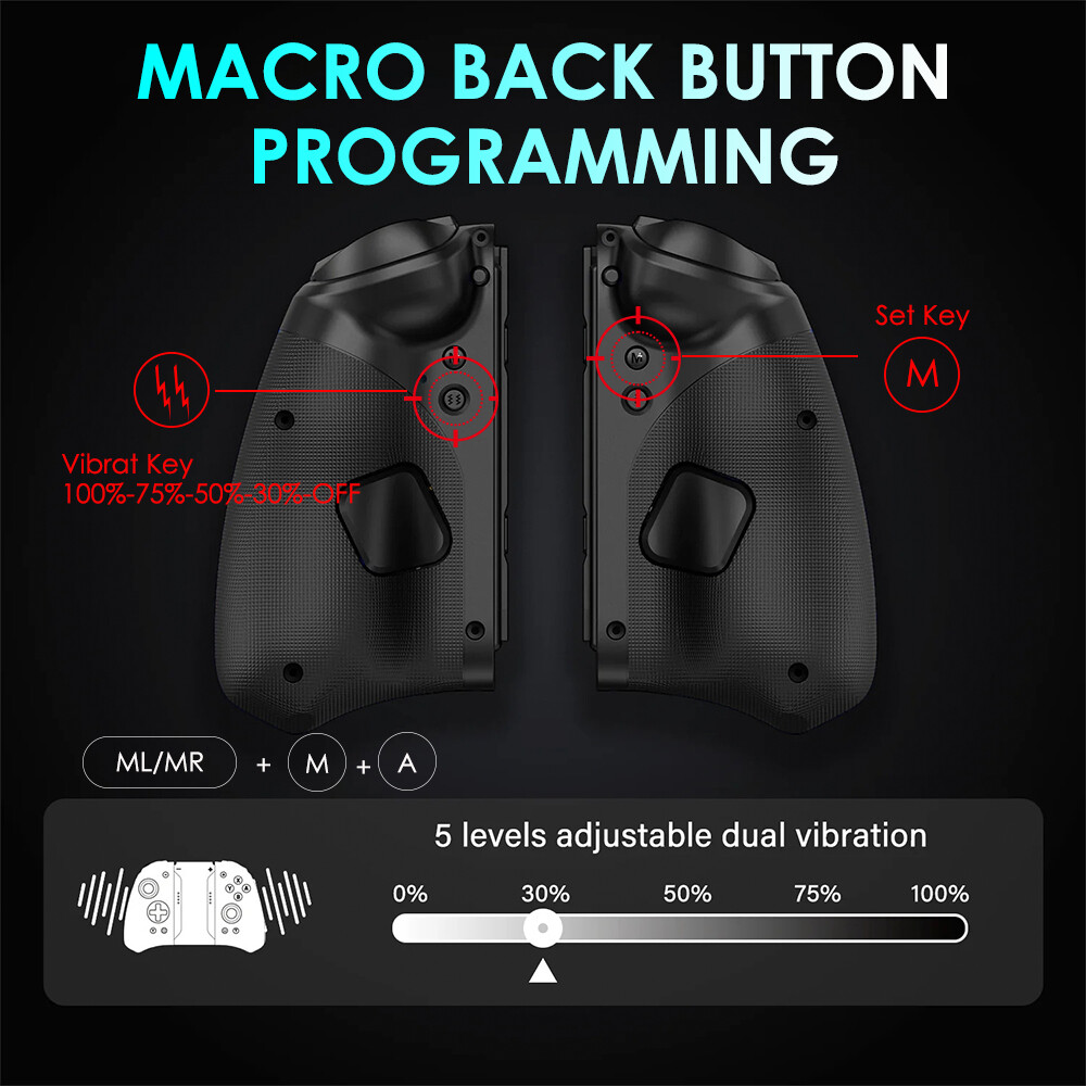 QRD Stellar T5 Wireless Joy-pad for Nintendo Switch OLED Lite PC IOS Android