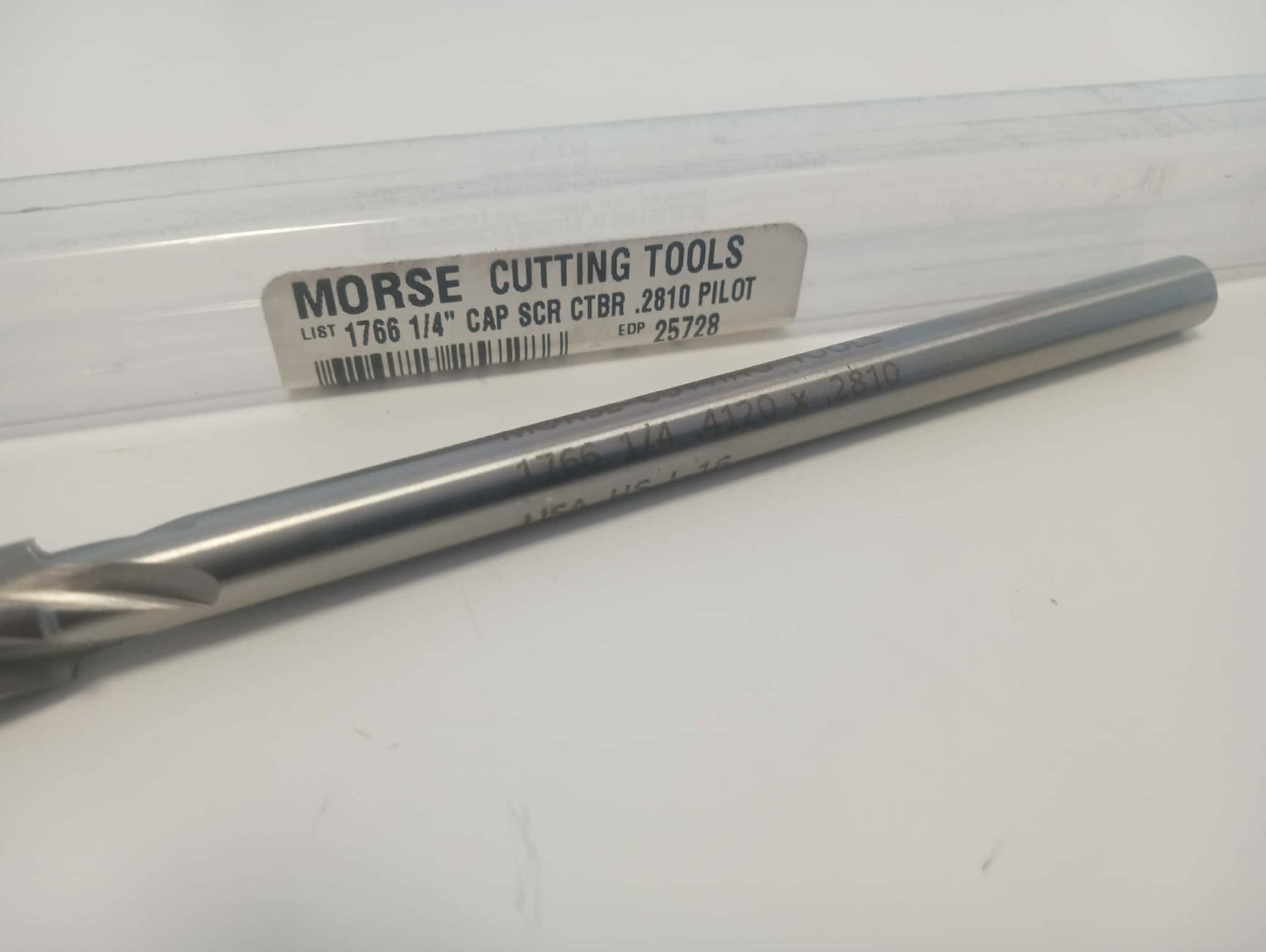 MORSE CUTTING TOOLS 25728 1766 1/4″ CAP SCR 1/32 OS OAL-5-5/8" DC-0.412" LCF-1"