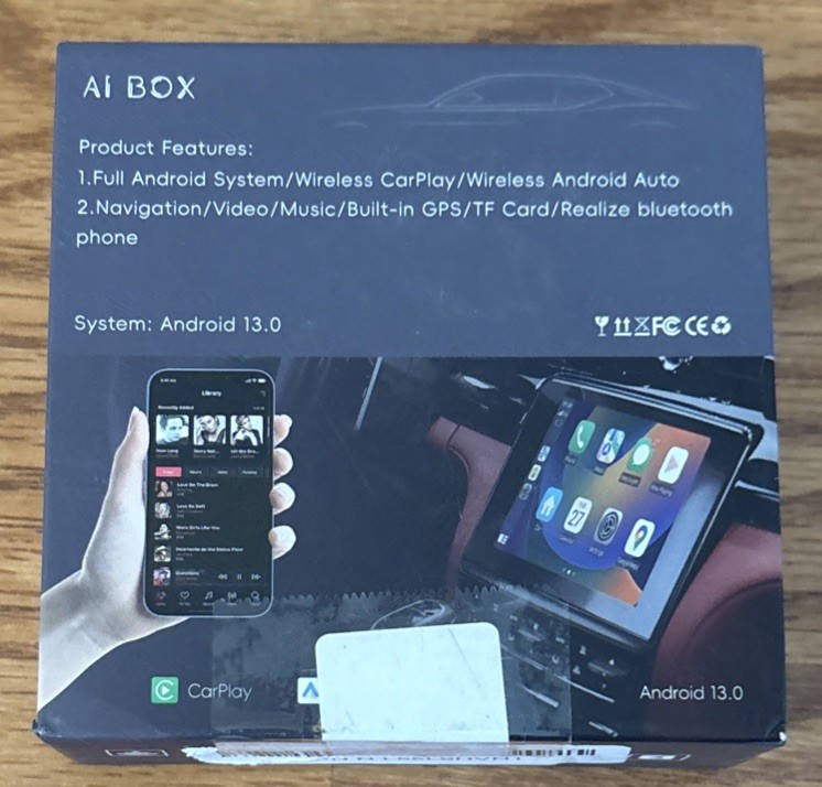 AI Box Wireless CarPlay Android Auto Adapter Plug & Play 4GB RAM + 32GB ROM