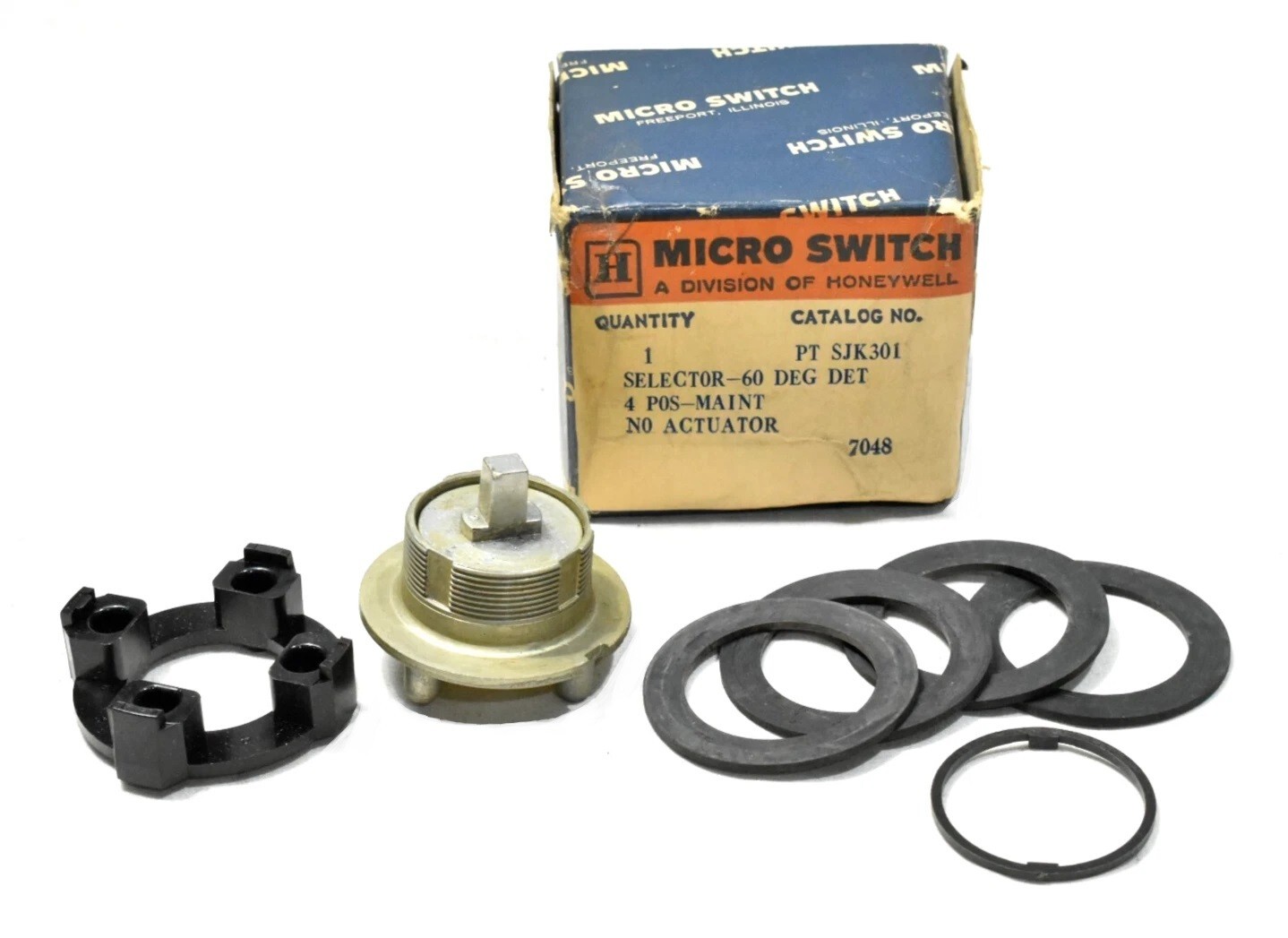Honeywell Micro Switch PTSJK301 Selector Switch 4 Position, Maint (No Actuator)