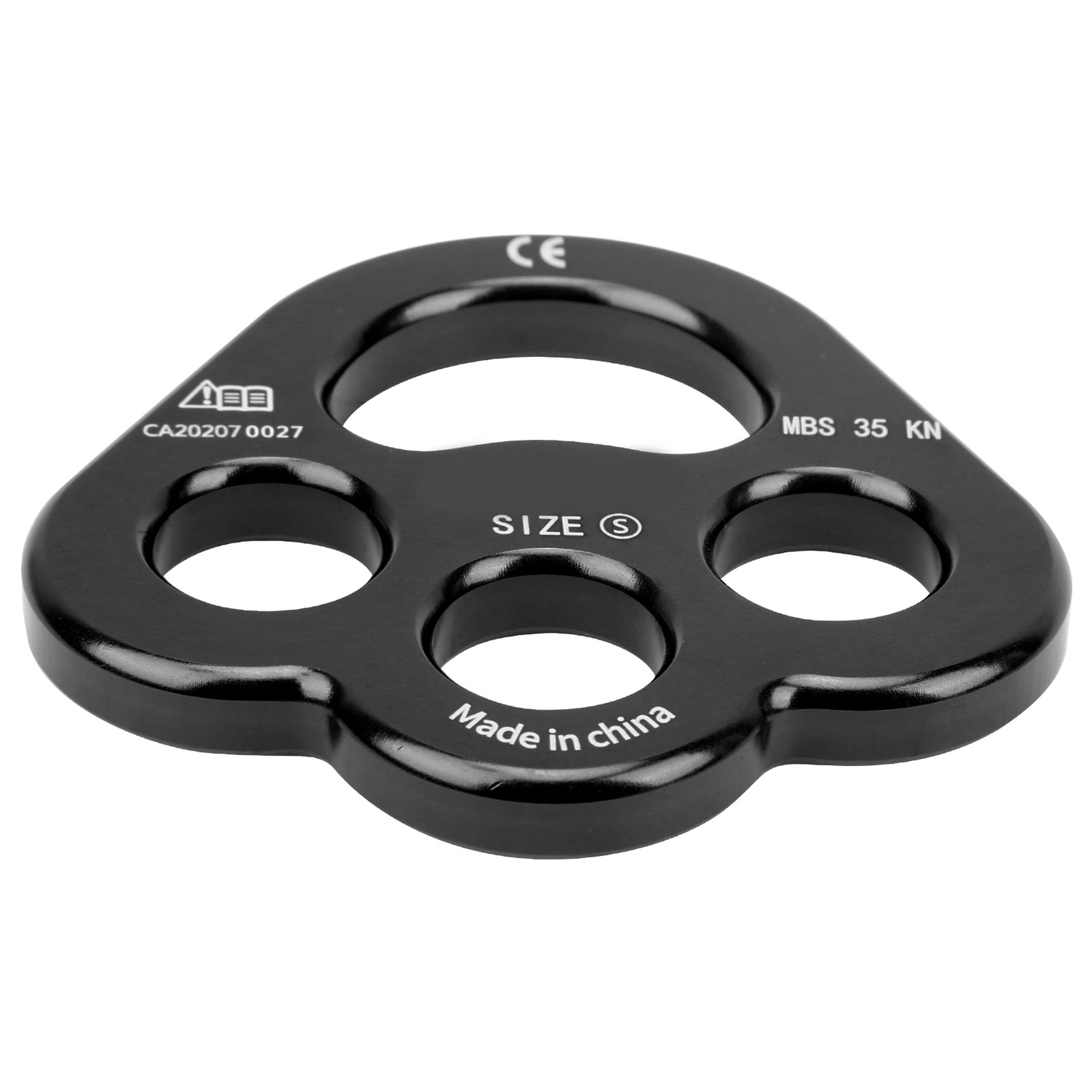 Black Rope 3 Holes Force Rigging Plate Anchor Divider Finger Force WT