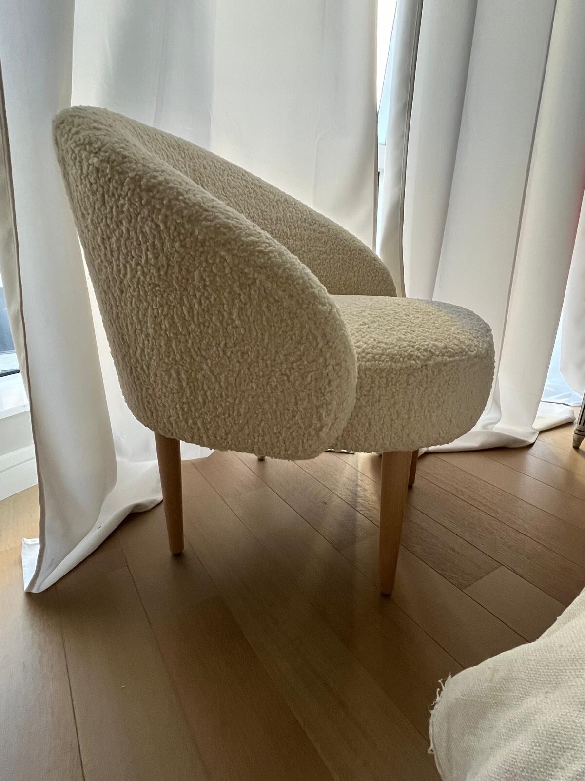 Habitat | Ash Boucle Accent Chair | Cream