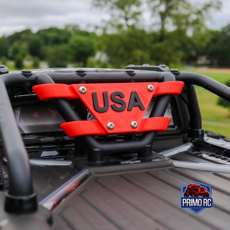 USA Theme Roll Bar Accessory Plate fits Arrma Outcast 8s RTR EXB Arma