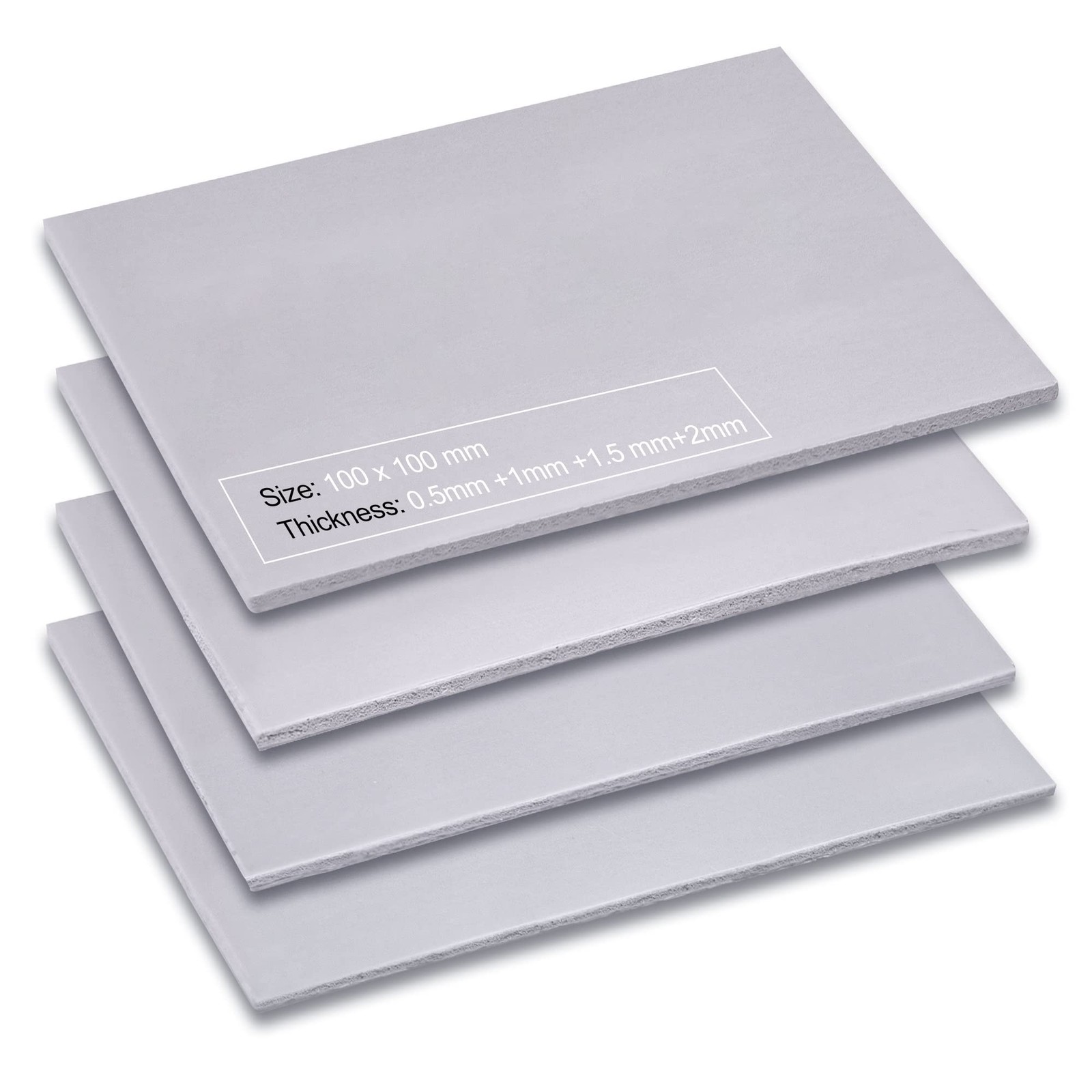 Thermal Pads 4 Pack 13W/m.K 100x100mm | GPU VRAM SSD Cooling Kit