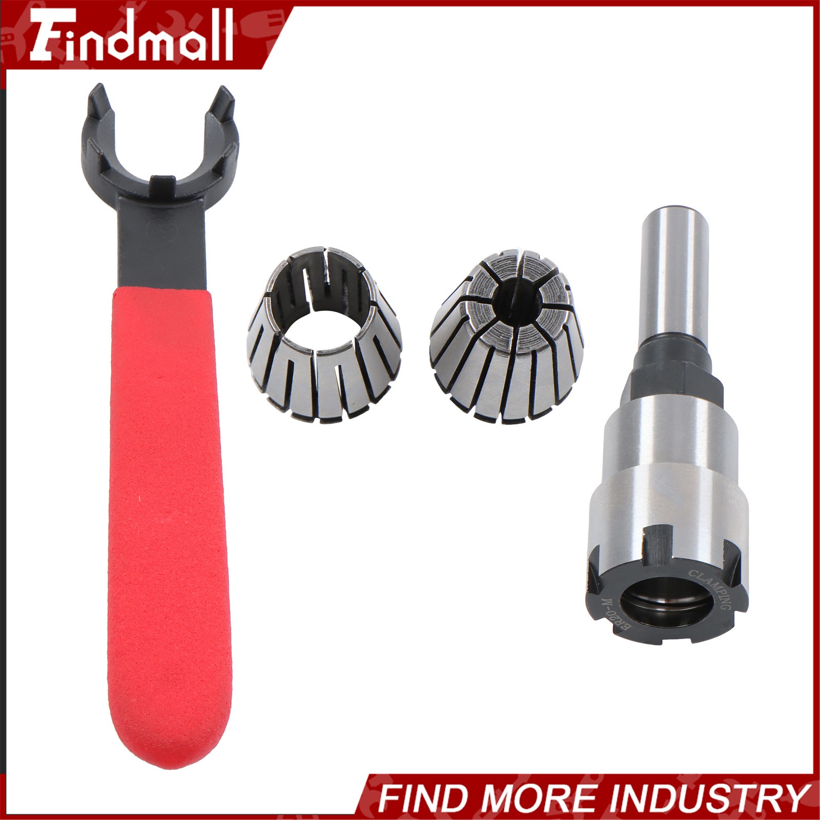 Findmall ER20 Collet Extension Chuck 1/2" Shank Router Bit Adapter Milling Tool