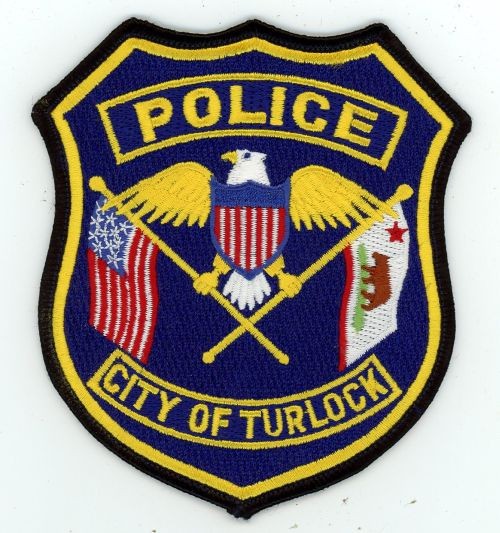 CALIFORNIA CA TURLOCK POLICE NICE SHOULDER PATCH SHERIFF